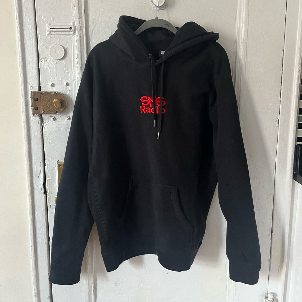SNS Radio black mens hoodie XL